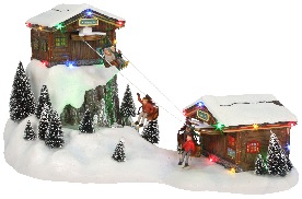 mit bel LUVILLE Citroen beige Modellbau, Weihnachtsdorf Scheinwerfern
